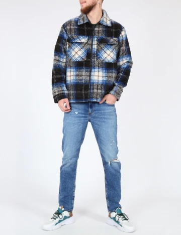 Jacheta Zara, albastru/negru Albastru