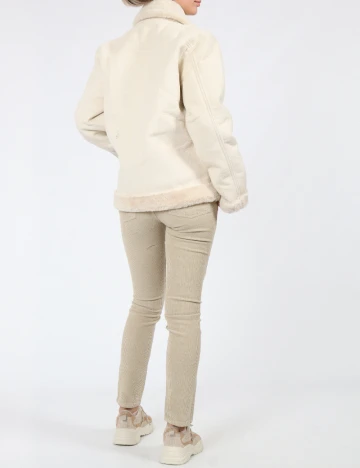 Jacheta Zara, ecru Alb