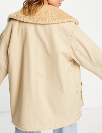Geaca ASOS, crem Crem