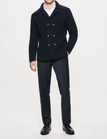 Pantaloni HACKETT, bleumarin inchis Albastru