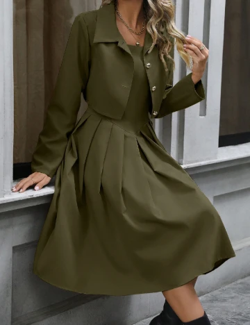 Rochie medie SHEIN, verde Verde