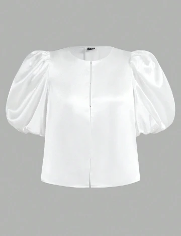Bluza SHEIN CURVE, alb