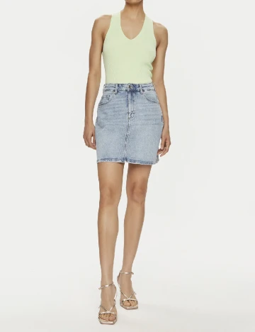 Fusta Vero Moda, albastru Albastru