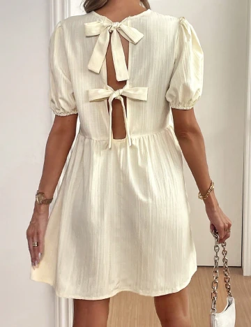 Rochie scurta SHEIN, crem Crem