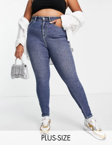 Blugi DRDENIM Plus Size, albastru