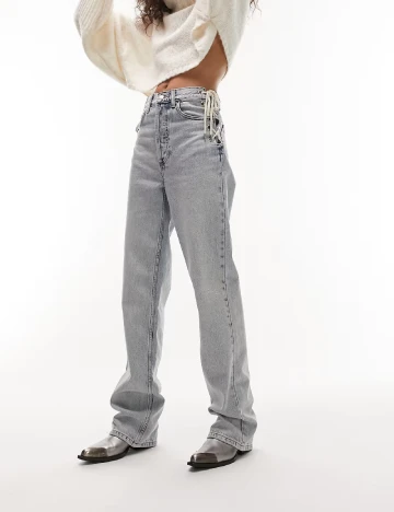 Blugi Top Shop, bleu Albastru