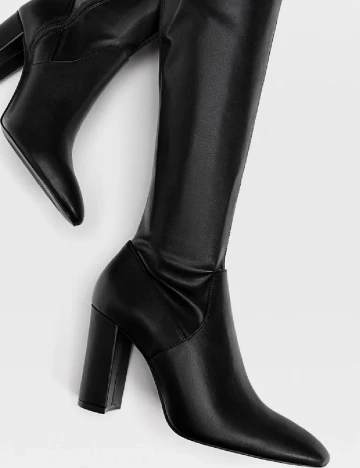 Cizme Stradivarius, negru Negru