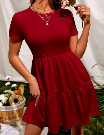 Rochie scurta SHEIN, rosu Rosu