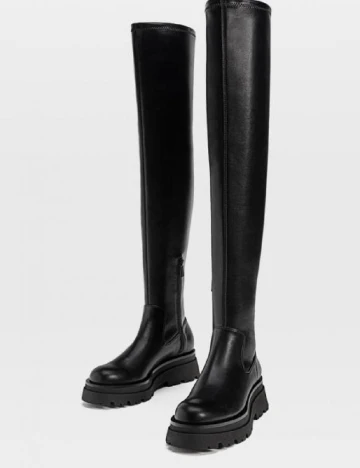 Cizme Stradivarius, negru Negru