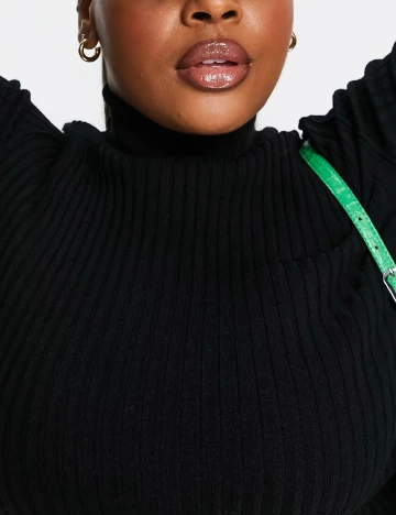 Bluza ASOS Curve, negru Negru