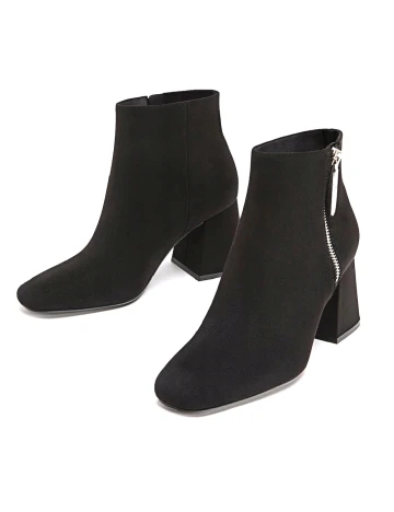 Botine Stradivarius, negru Negru