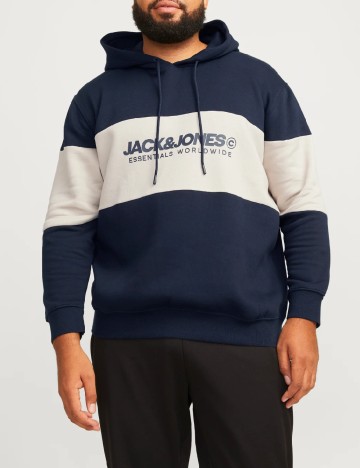 
						Hanorac Jack&Jones Plus Size Men, bleumarin inchis