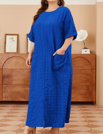 Rochie lunga SHEIN CURVE, albastru