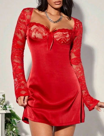 Rochie scurta SHEIN, rosu Rosu