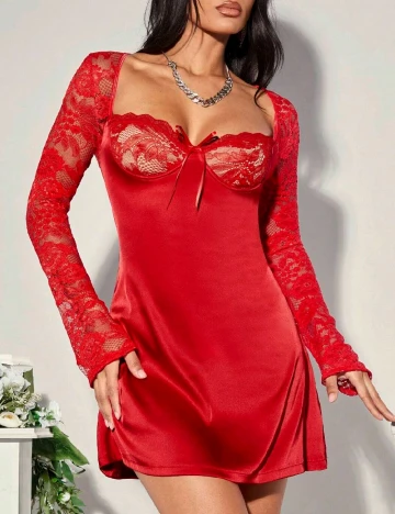 Rochie scurta SHEIN, rosu Rosu