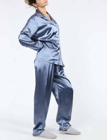 Pijama SHEIN, albastru Albastru