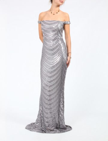 
						Rochie lunga Miss ord, gri