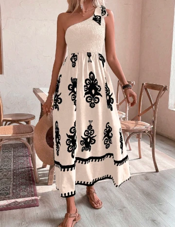 Rochie lunga SHEIN, crem