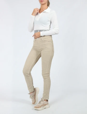 Pantaloni ASOS, bej Crem