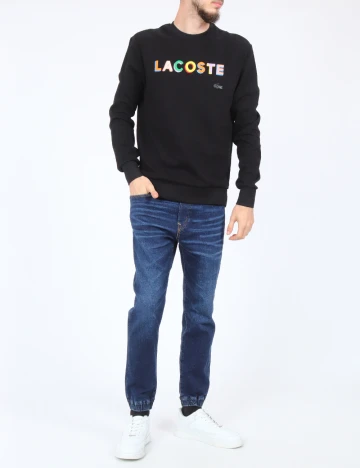 Bluza Lacoste, negru Negru