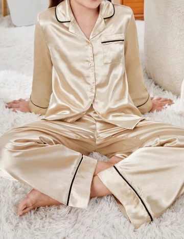 Pijama Shein Kids, crem Crem