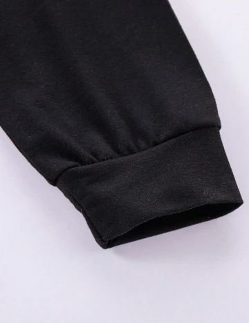 Hanorac Shein Kids, negru Negru