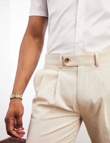 Pantaloni Noak, crem