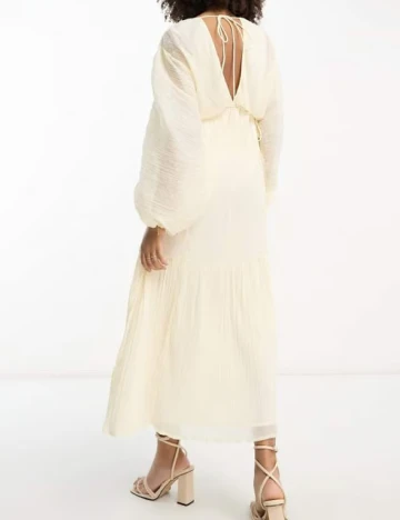 Rochie lunga ASOS, crem Crem