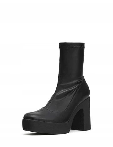 Botine Stradivarius, negru