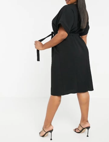 Rochie medie ASOS Curve, negru Negru