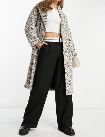 Palton Helene Berman, animal print Animal print