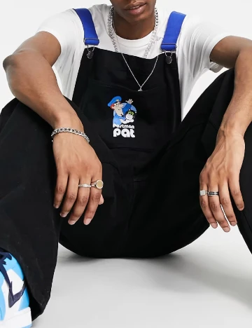 Salopeta ASOS, negru Negru