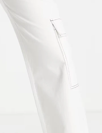 Pantaloni ASOS, ecru Alb