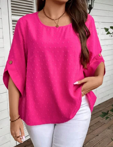 Bluza SHEIN CURVE, roz Roz