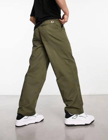 Pantaloni Fred Perry, verde Verde
