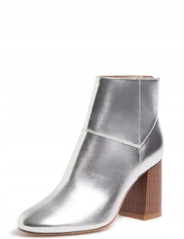 Botine Stradivarius, argintiu Gri