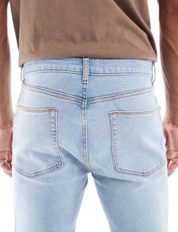 Blugi ASOS, bleu Albastru