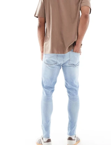 Blugi ASOS, bleu Albastru