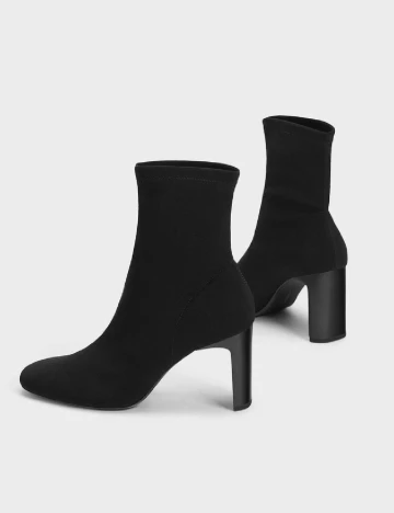 Botine Bershka, negru Negru