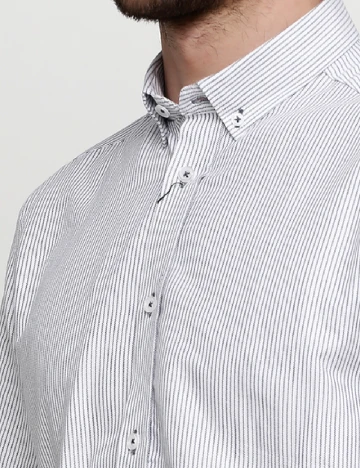 Camasa Tailored Originals, alb/negru Alb