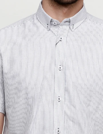 Camasa Tailored Originals, alb/negru Alb
