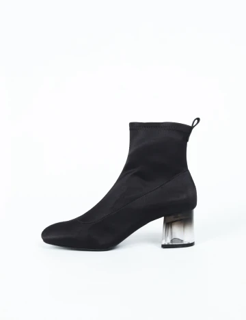 Botine Stradivarius, negru Negru