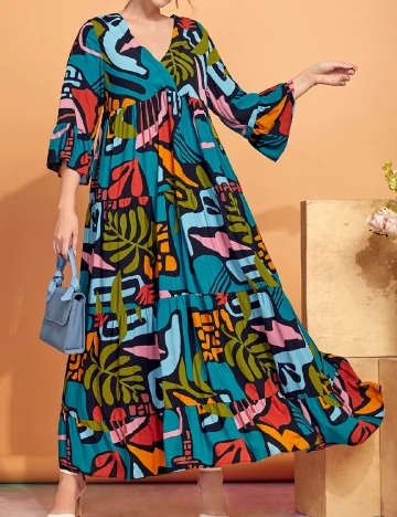 Rochie lunga SHEIN CURVE, mix culori Mix culori