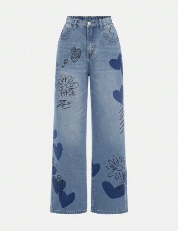 
						Blugi Shein Kids, albastru