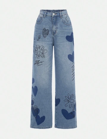 Blugi Shein Kids, albastru Albastru