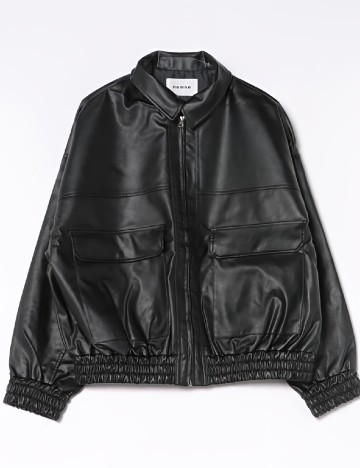 
						Jacheta Oversize nemne, negru