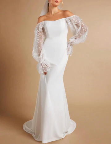 Rochie lunga SHEIN, alb Alb