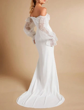 Rochie lunga SHEIN, alb Alb