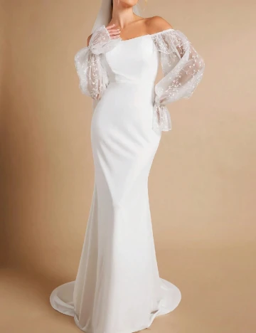 Rochie lunga SHEIN, alb Alb
