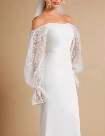 Rochie lunga SHEIN, alb Alb